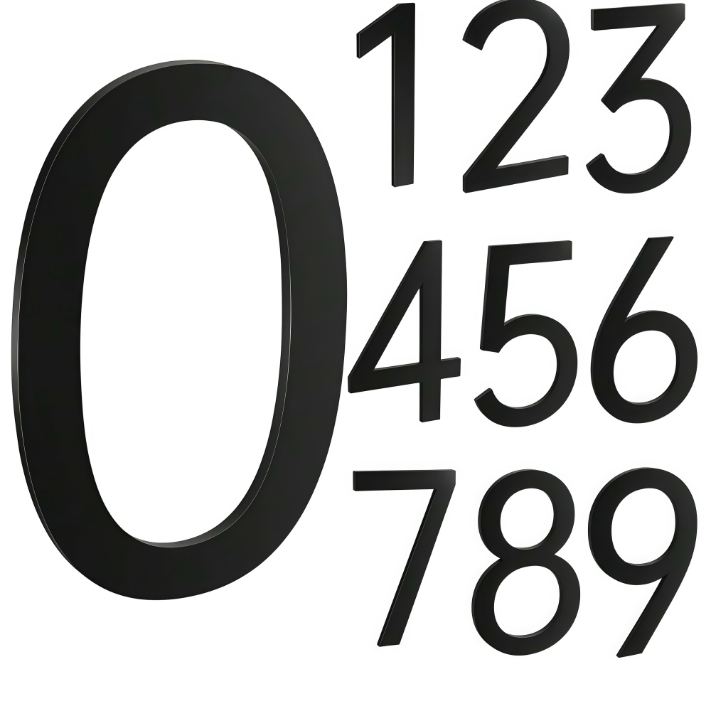 Home Office Number - Adesivi Numerici 3D Autoadesivi 0-9 per