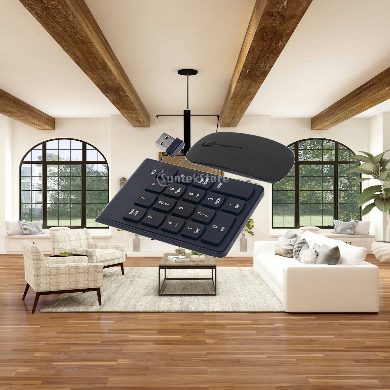 Home Office Number - Tastierino Numerico e Mouse Wireless, Tastierino