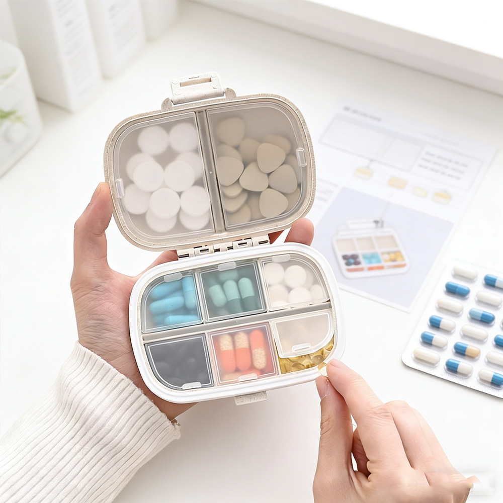 Home Office Box - Contenitore Portatile per Medicinali, Organizzatore Settimanale
