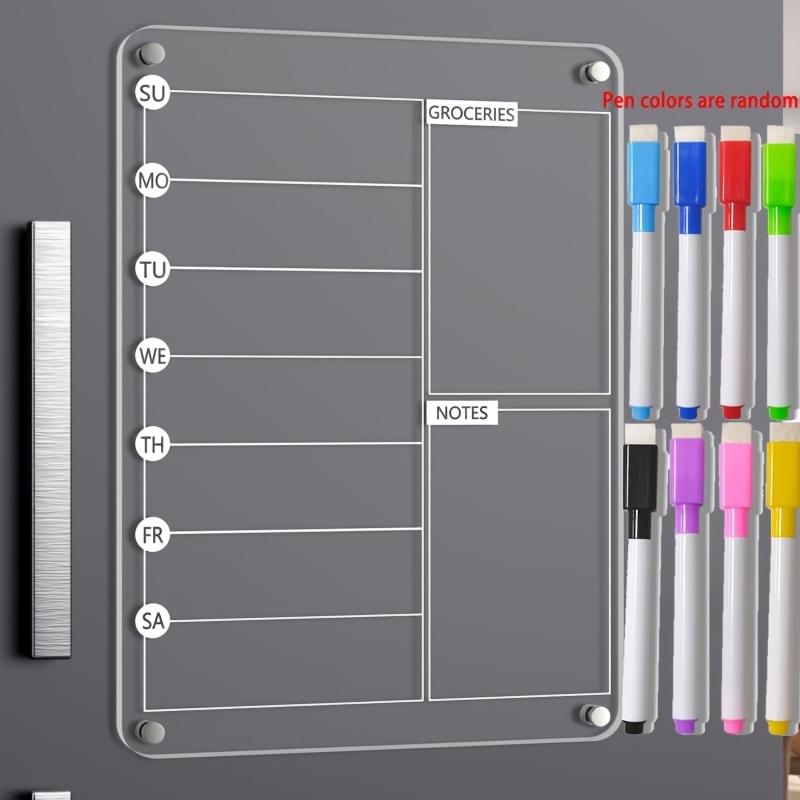 Magnetic Calendar Board - Lavagna magnetica in acrilico per la