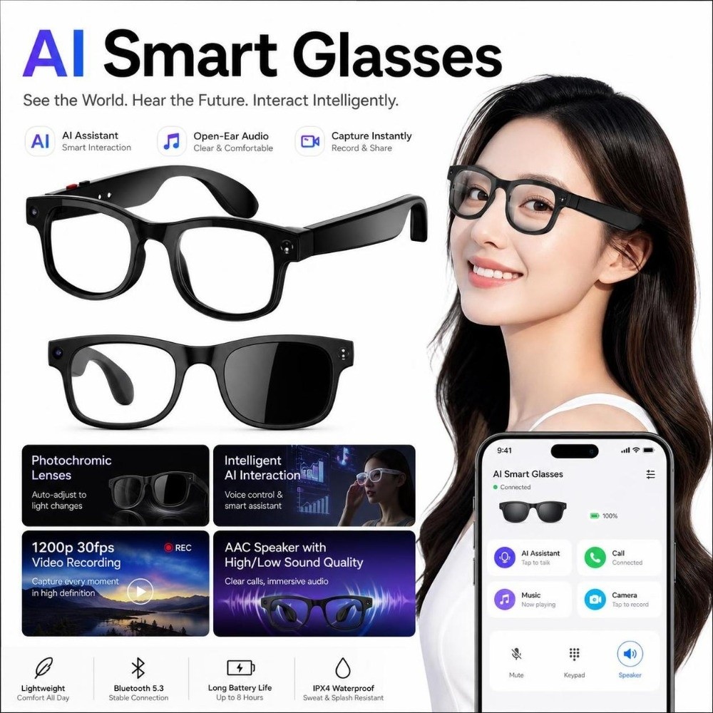Blue Light Glasses - Occhiali Smart AI 2 in 1