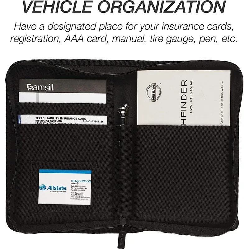 Rolling File Cart - Porta assicurazione per registrazione auto in