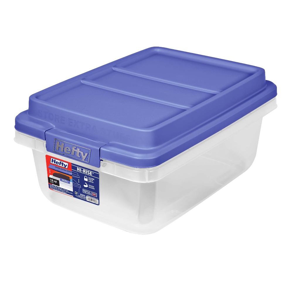 Home Office Box - Contenitore di Plastica Trasparente con Coperchio