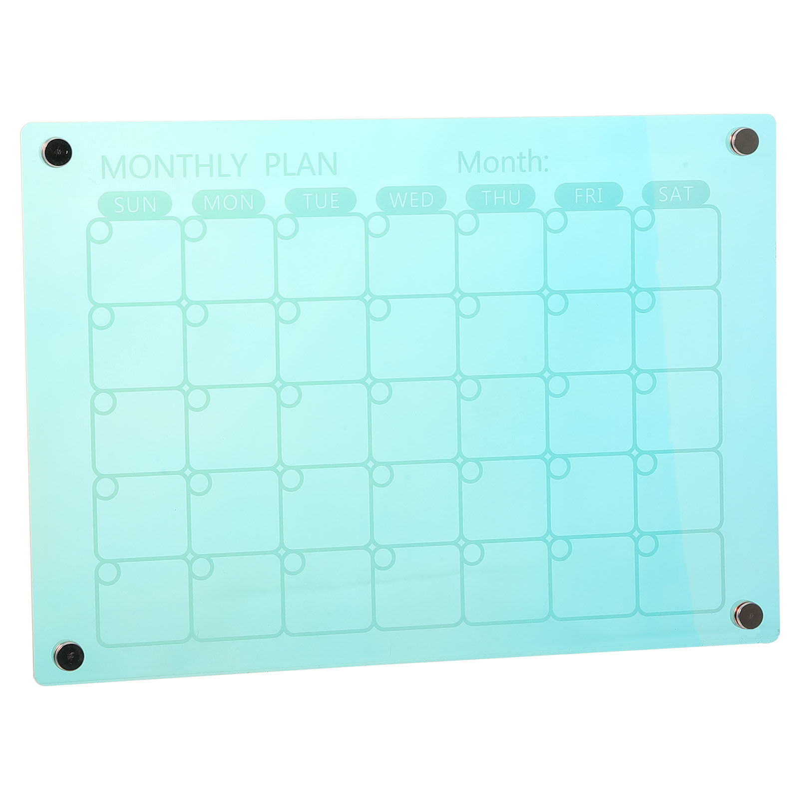 Magnetic Calendar Board - Lavagna Magnetica Mensile in Acrilico, Calendario