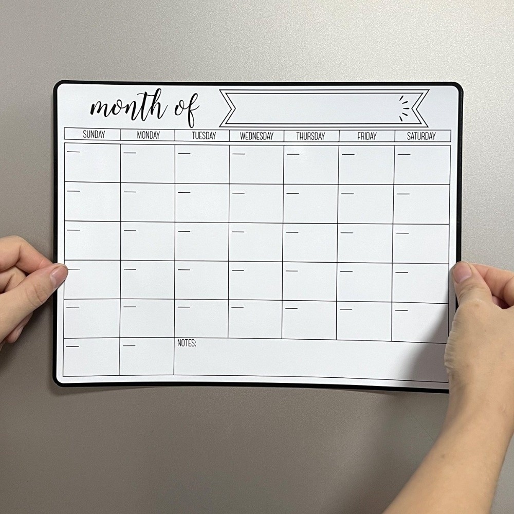 Magnetic Calendar Board - Nuovo calendario magnetico cancellabile a secco,