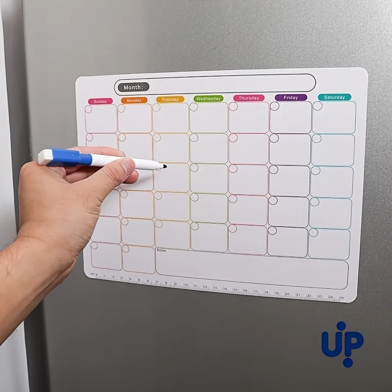 Magnetic Calendar Board - Un magnete per frigorifero, agenda mensile