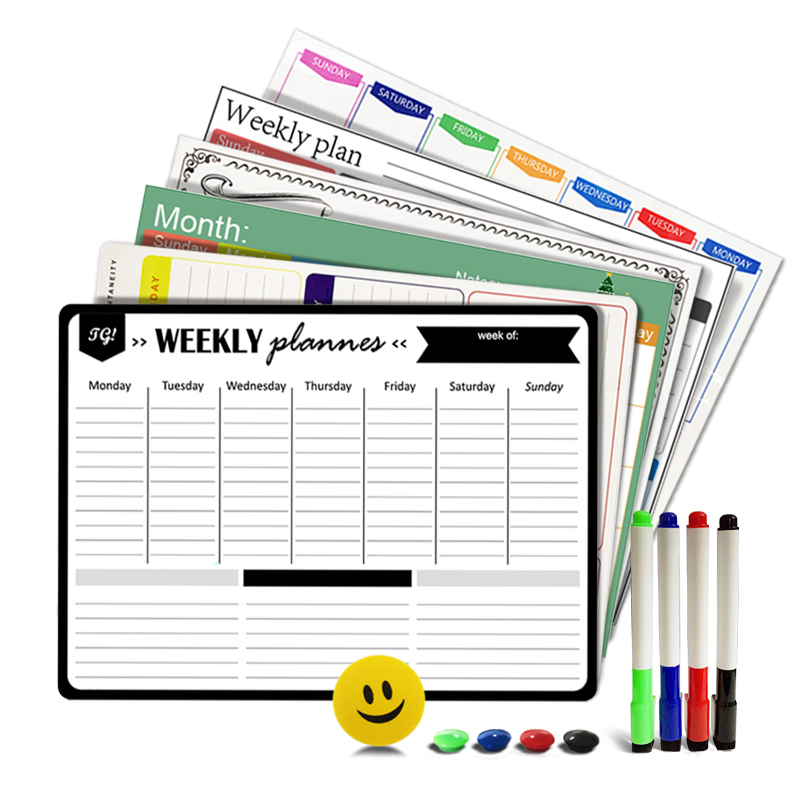 Magnetic Calendar Board - Lavagna magnetica per agenda settimanale e