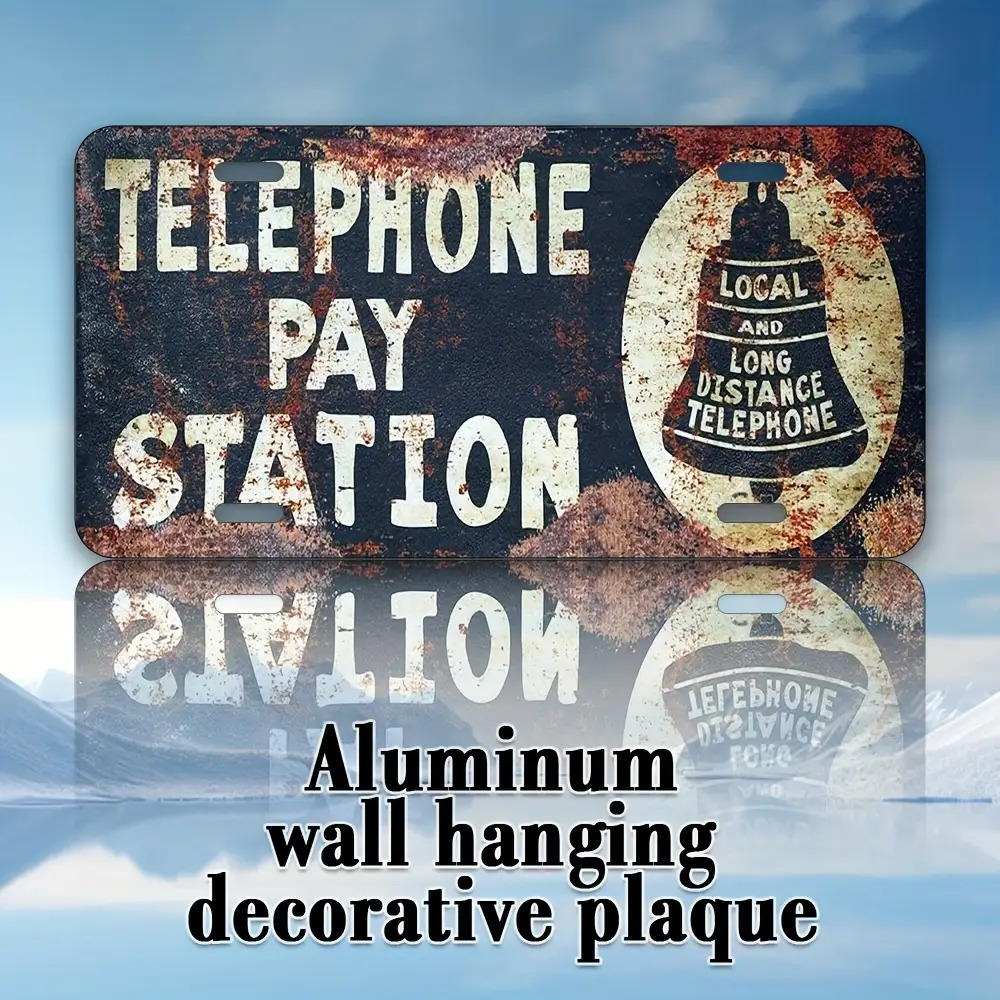 Home Office Pay - Targa in metallo - Stazione telefonica