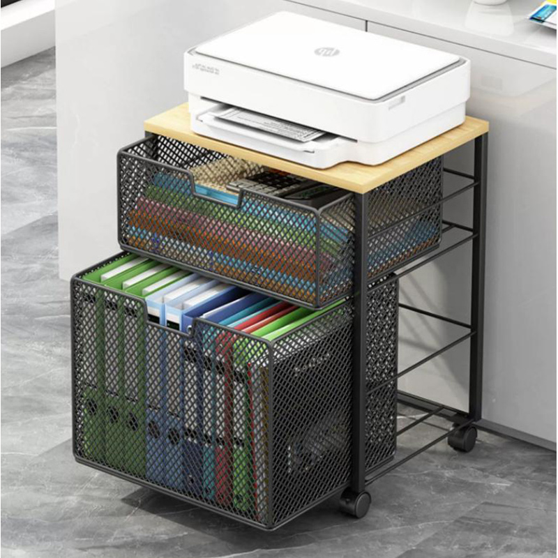 Rolling File Cart - Organizzatore di supporto per stampante multistrato