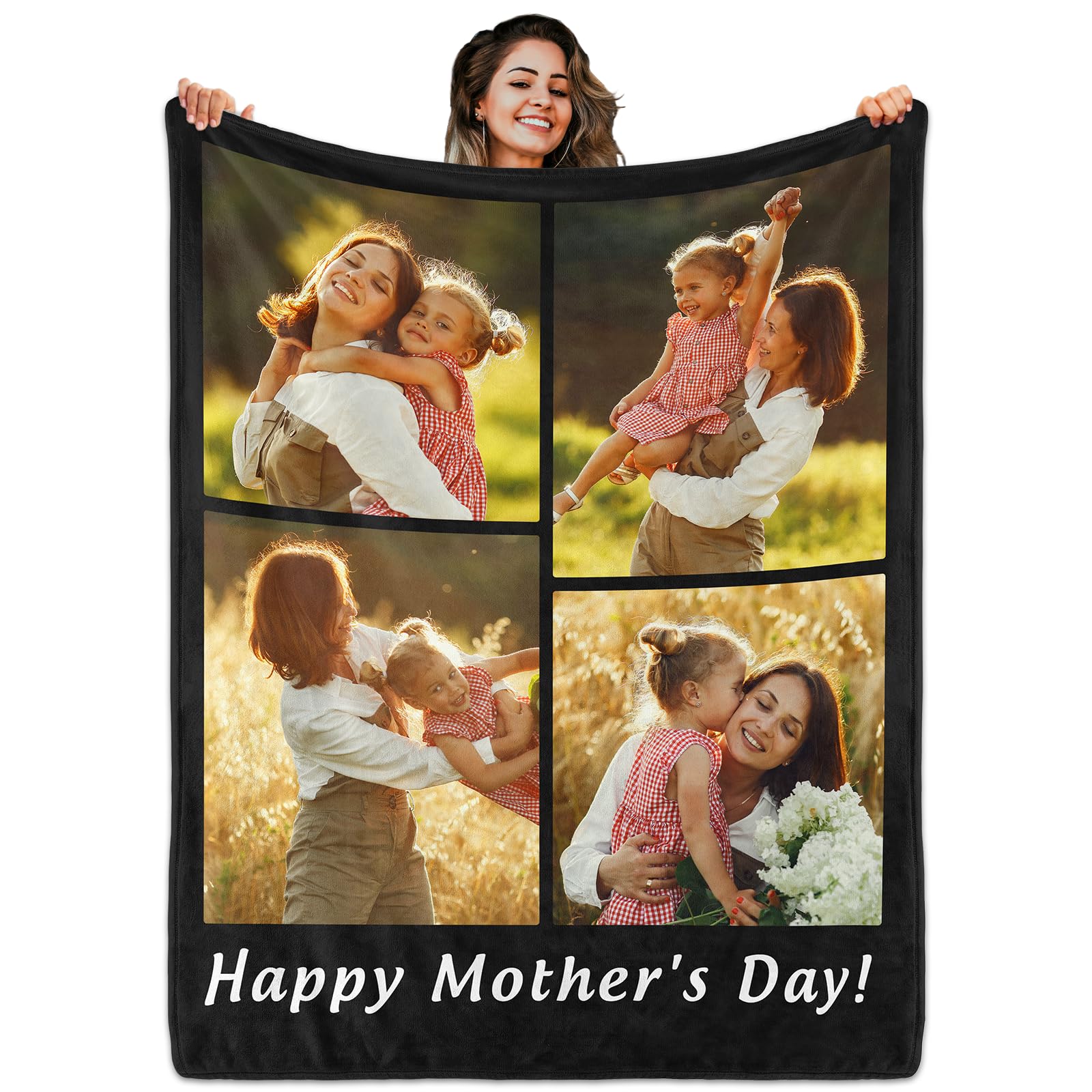 Home Office Logo - Coperta in Flanella Personalizzata con Foto/Logo,