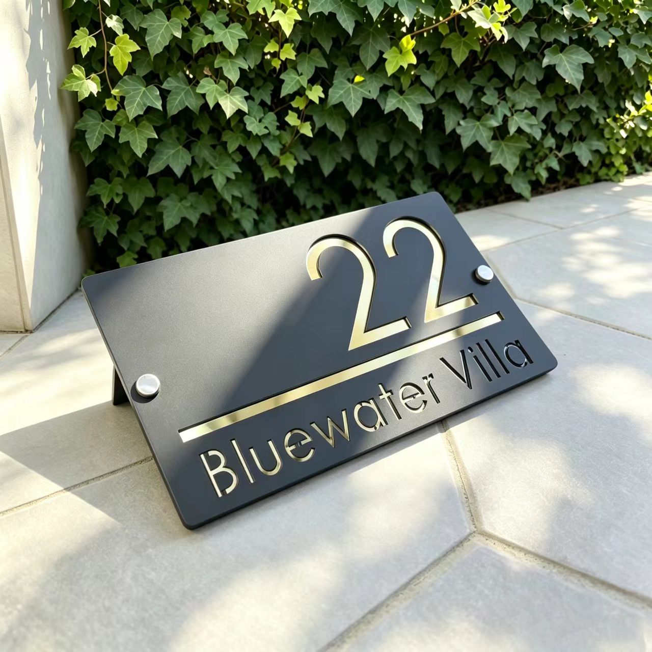 Home Office Number - Insegne in Acrilico Personalizzate Tagliate al