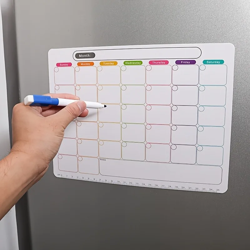 Magnetic Calendar Board - Un magnete da frigorifero, agenda mensile