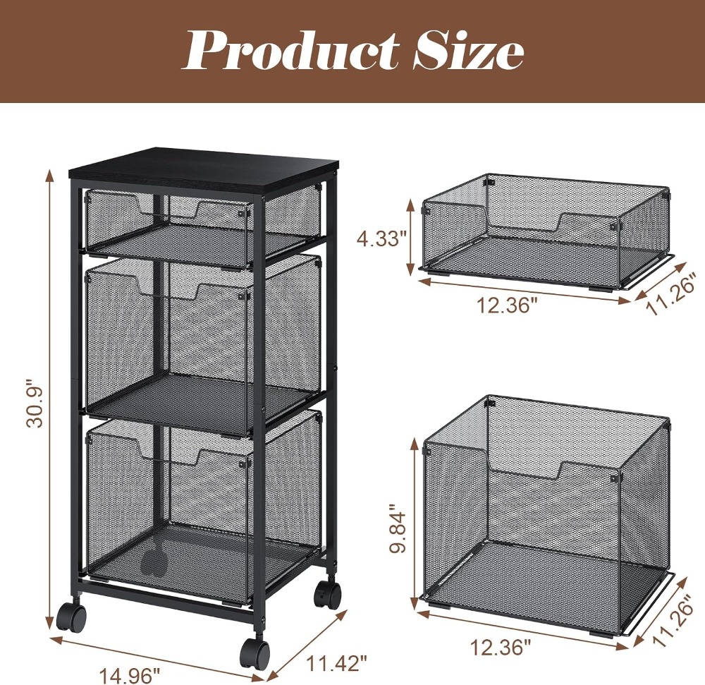 Armadietto Portadocumenti Mobi - Rolling File Cart recensione e prezzo