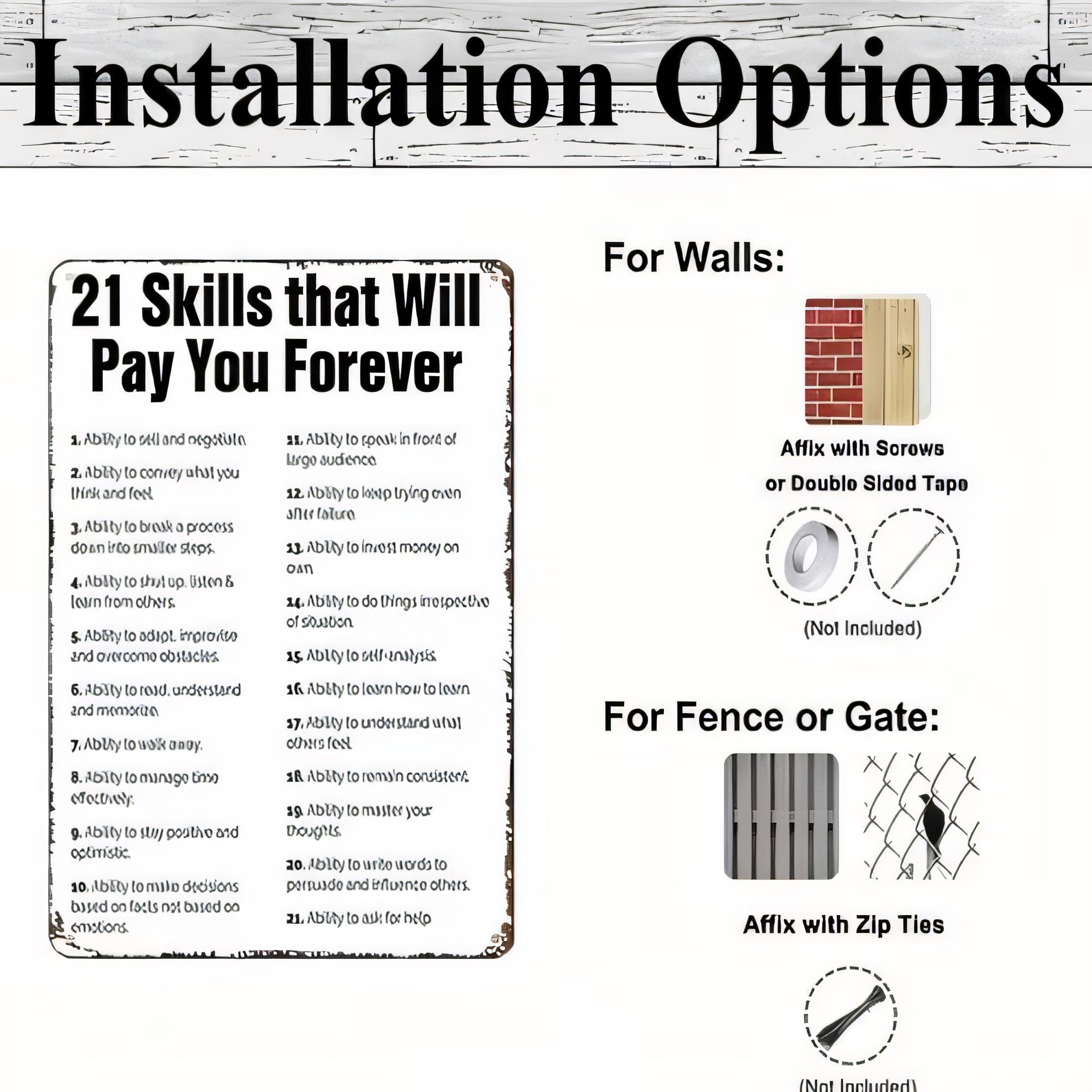 Targa in metallo con citazione - Home Office Pay recensione e prezzo