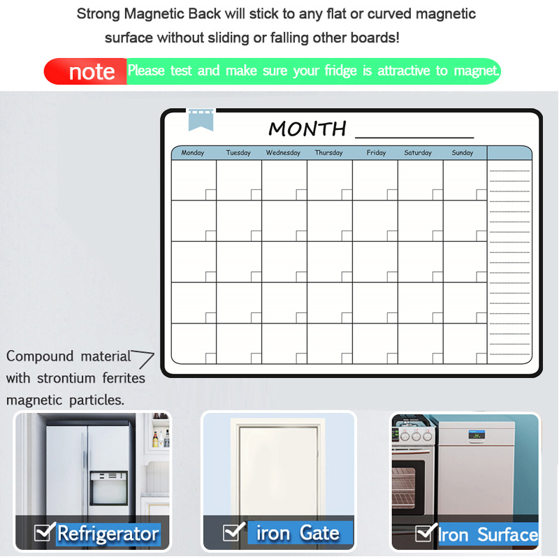 Agenda settimanale mensile mag - Magnetic Calendar Board recensione e prezzo