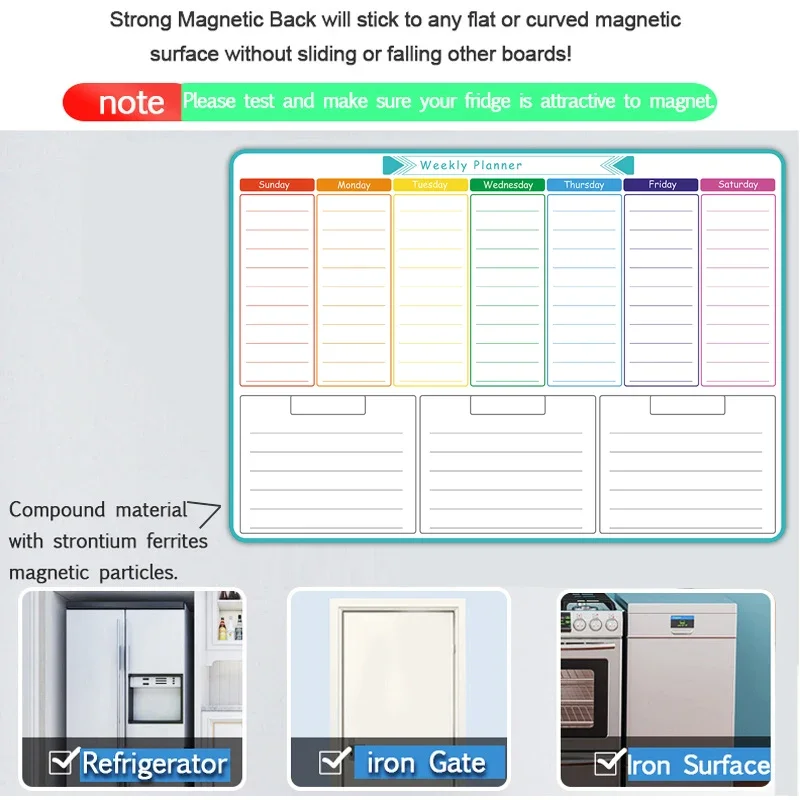 Agenda settimanale e mensile m - Magnetic Calendar Board recensione e prezzo