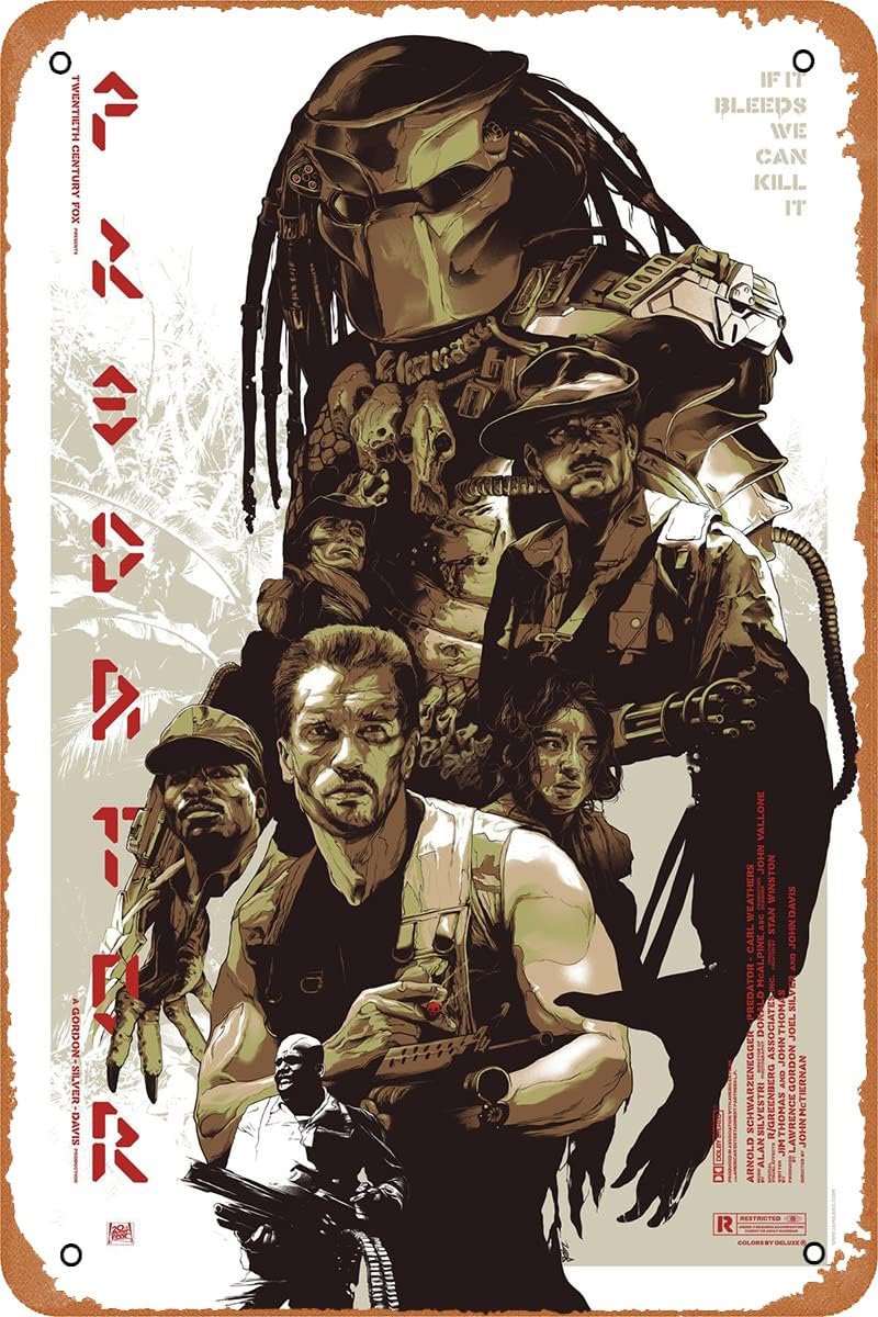 PREDATOR (1987) poster del fil - Home Office Logo recensione e prezzo