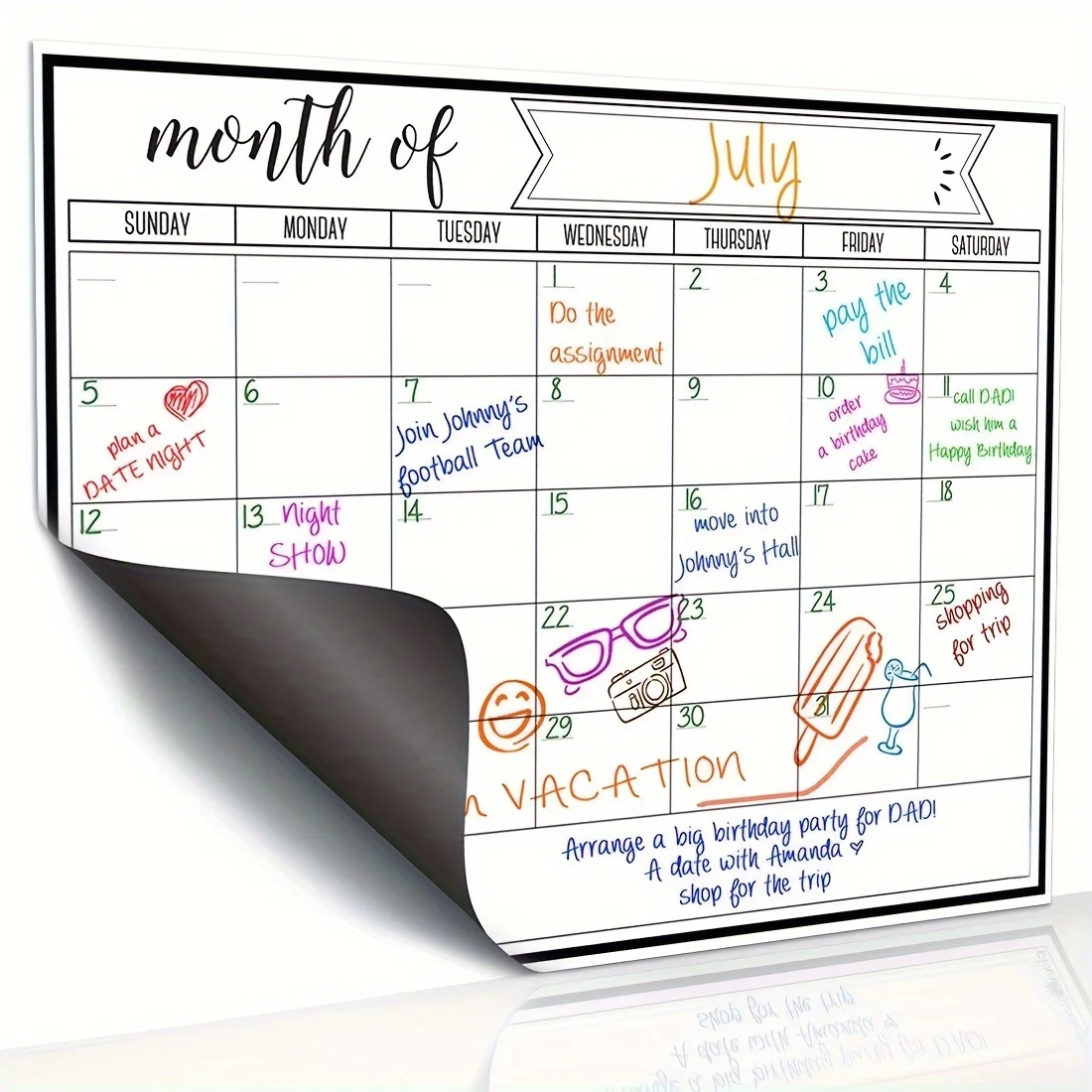Calendario Mensile Magnetico,  - Magnetic Calendar Board recensione e prezzo