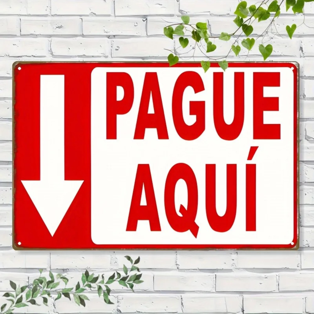 Targa in metallo vintage Pague - Home Office Pay recensione e prezzo