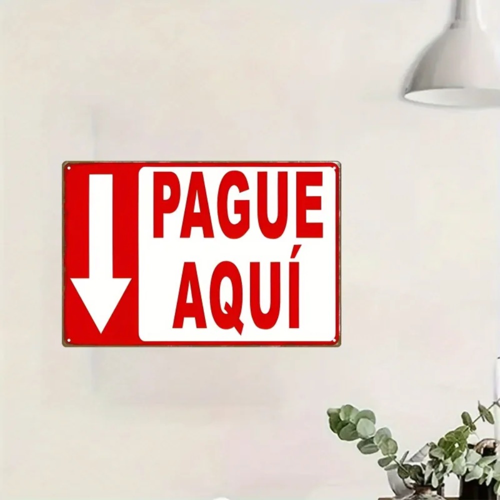 Targa in metallo vintage Pague - Home Office Pay recensione e prezzo